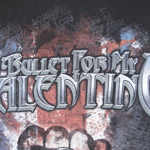 BFMV Bullet For My Valentine Riot Mens XL Black - Picture 4 of 7